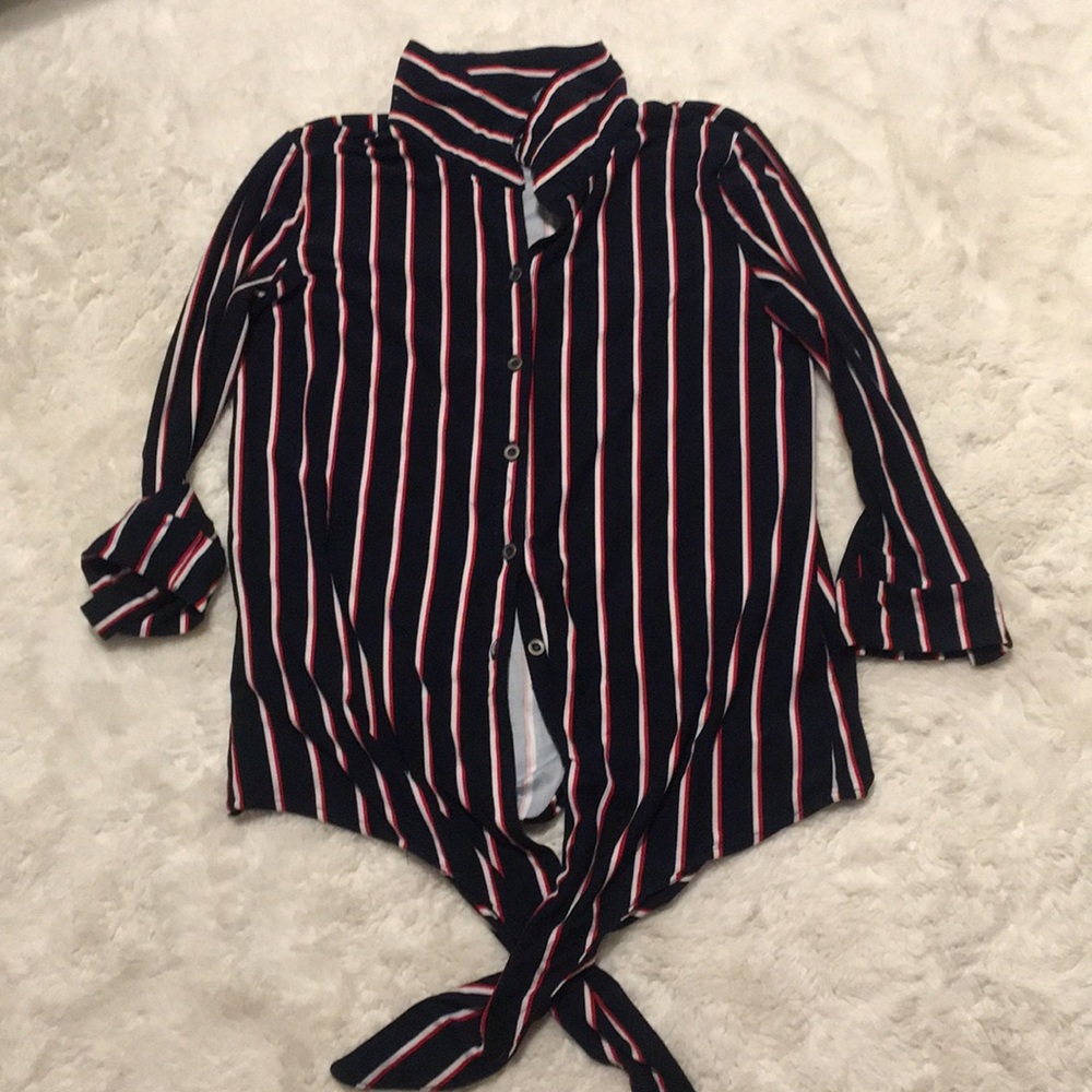long sleeve striped shirt